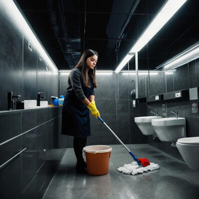 Toilet Cleaning & Mopping